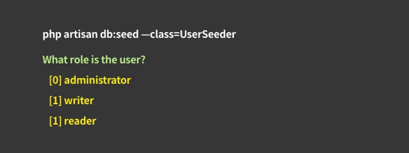 [Larevel] Seederをより使いやすくする