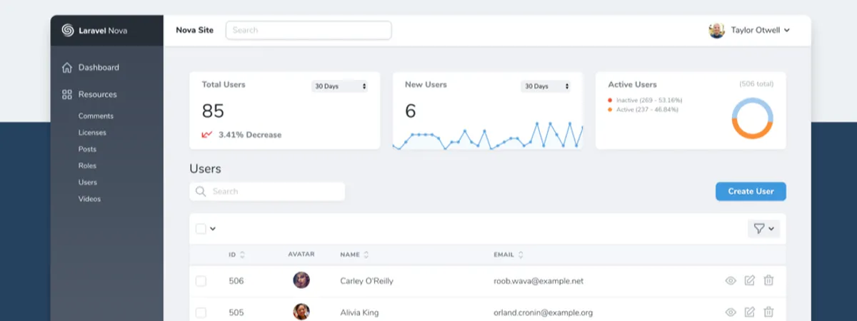 [Laravel Nova] Laravel Novaが発表されました